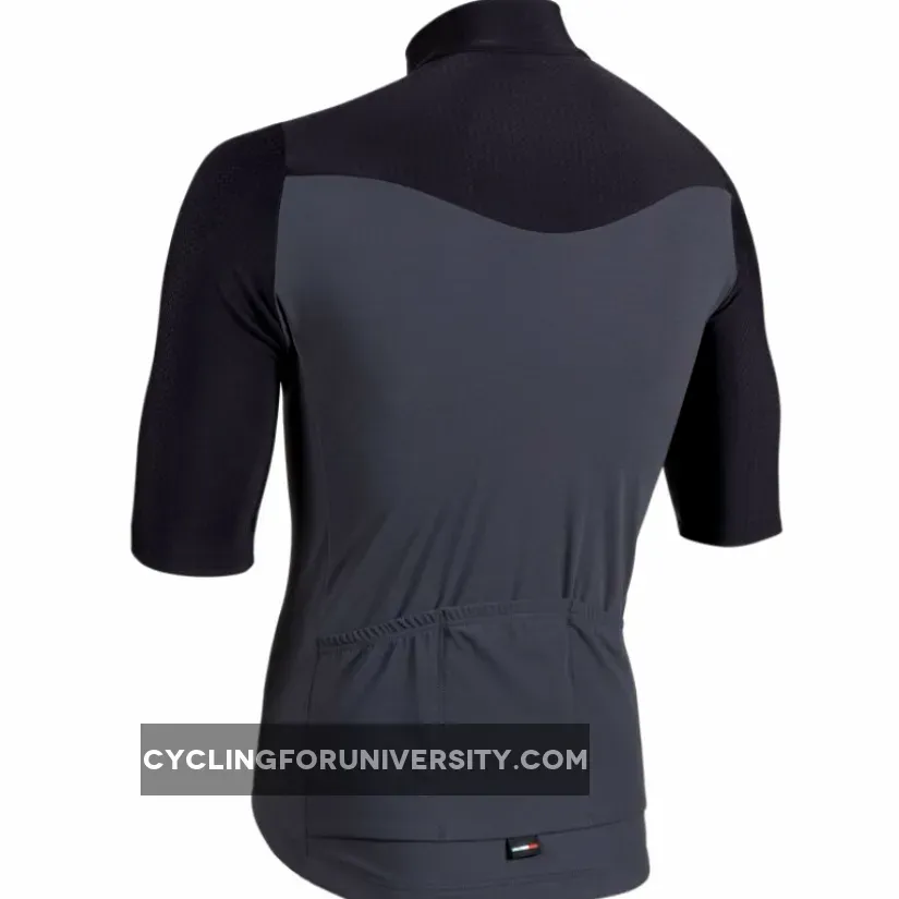 Bianchi Milano Murata Thermal Black Gray Jersey,