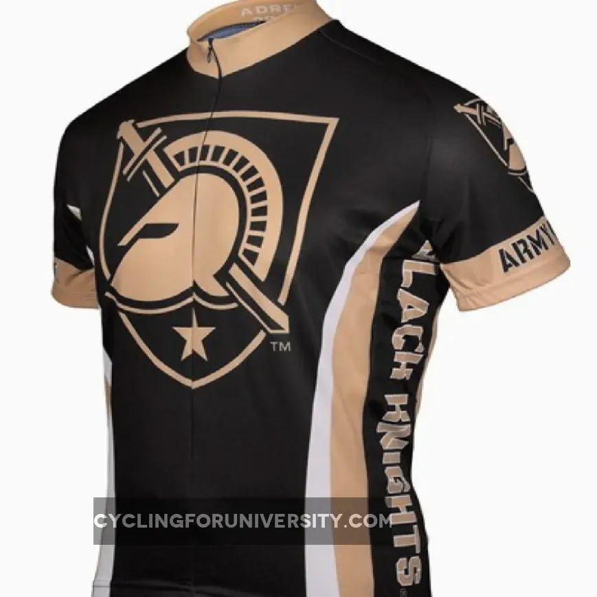 US Army West Point Black Knights 3/4 zip Men's Short Sleeve Cycling Jersey #West Point Army Jersey ARMY-MED