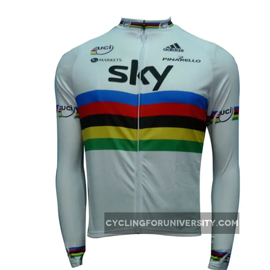 2012 TEAM SKY UCI WORLD CHAMPION Long Sleeve Cycling Jersey