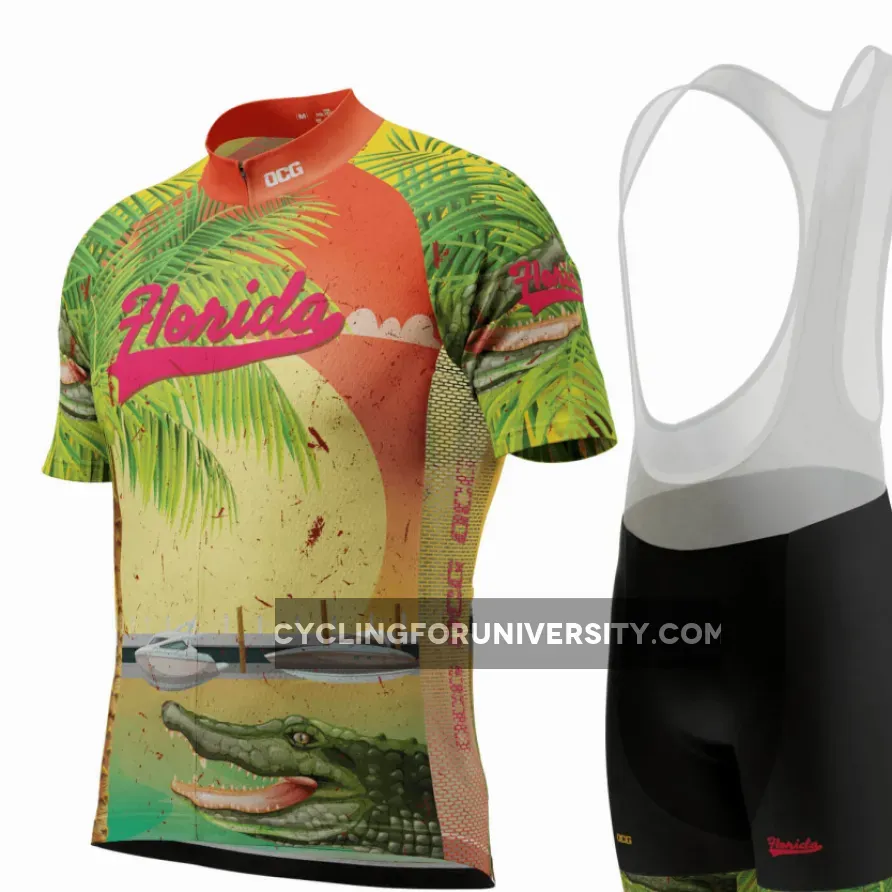 Men's Florida US State Short Sleeve Cycling Kit Outlet