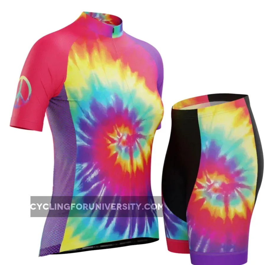 Women's Tie Dye Short Sleeve Cycling Kit Outlet