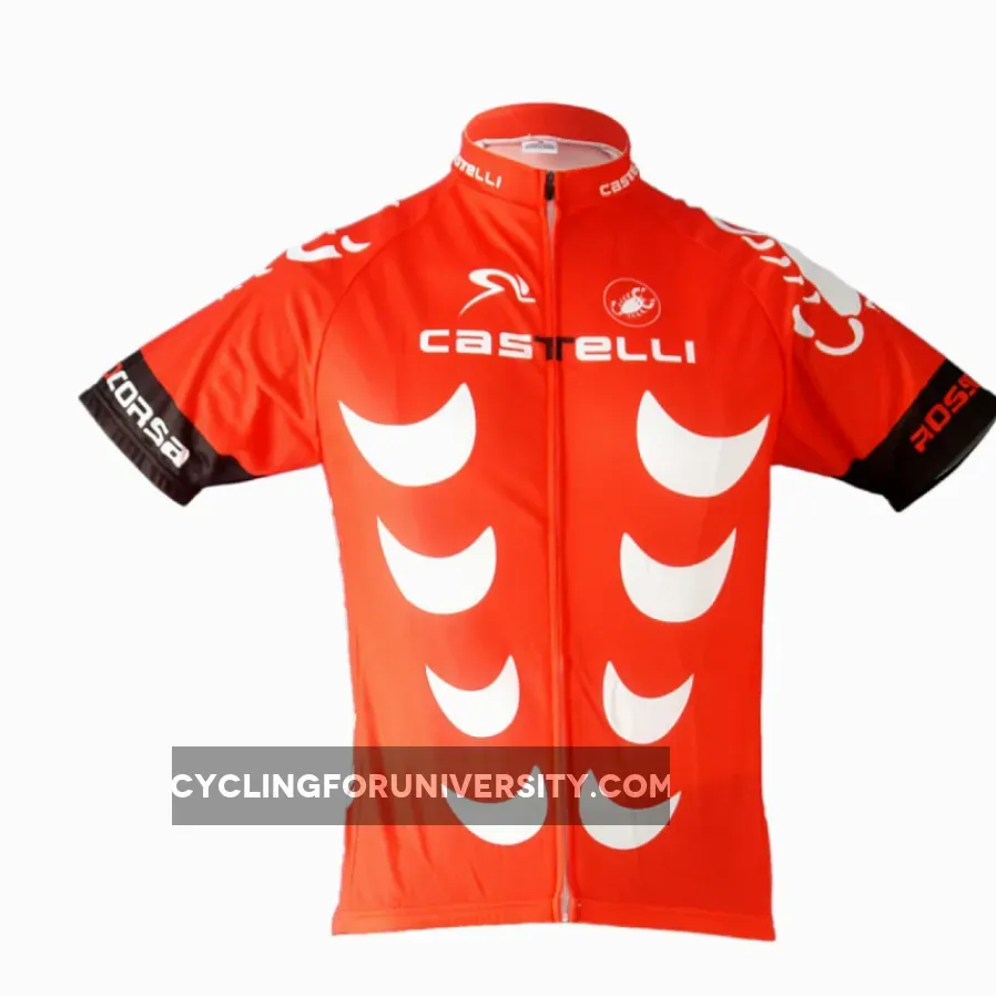 2011 CASTELLI RED Cycling Short Sleeve Jersey For Sale