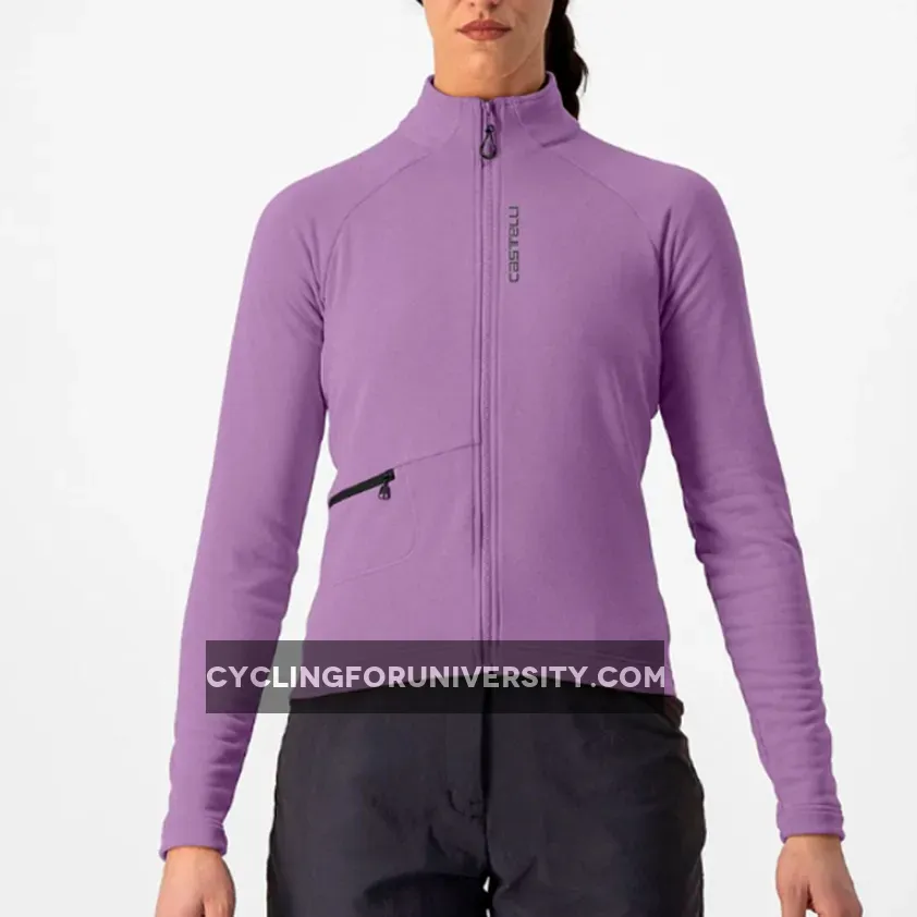Castelli Unlimited Trail woman long sleeves jersey - Violet
