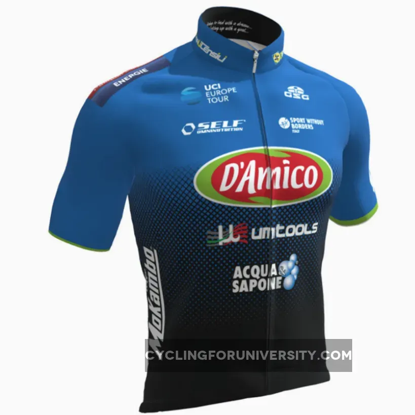 2019 Team D'Amico Short Sleeve cycling Jersey bike clothing Cycle apparel Shirt
