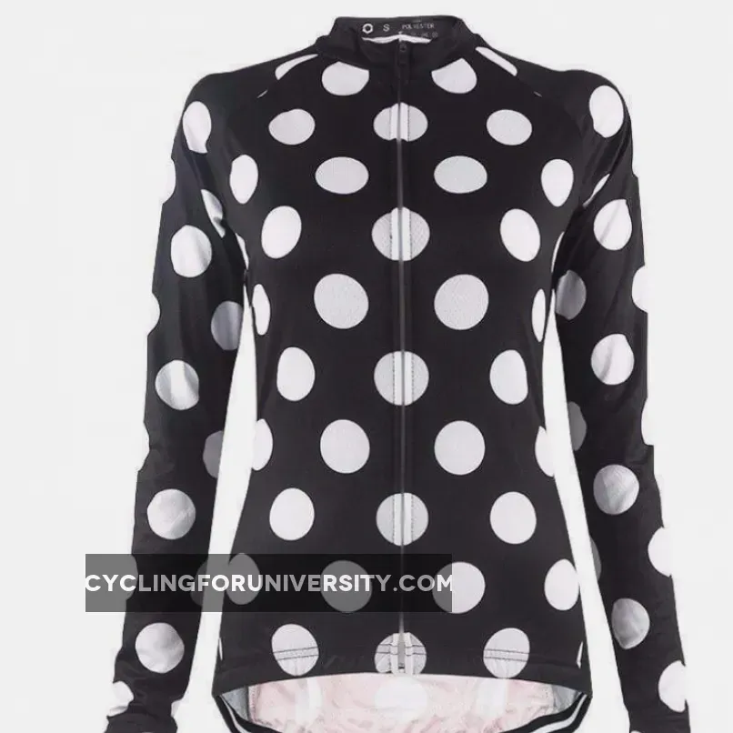 Women's Long Sleeve Polka Dot Jersey #The Polka Dot Jersey