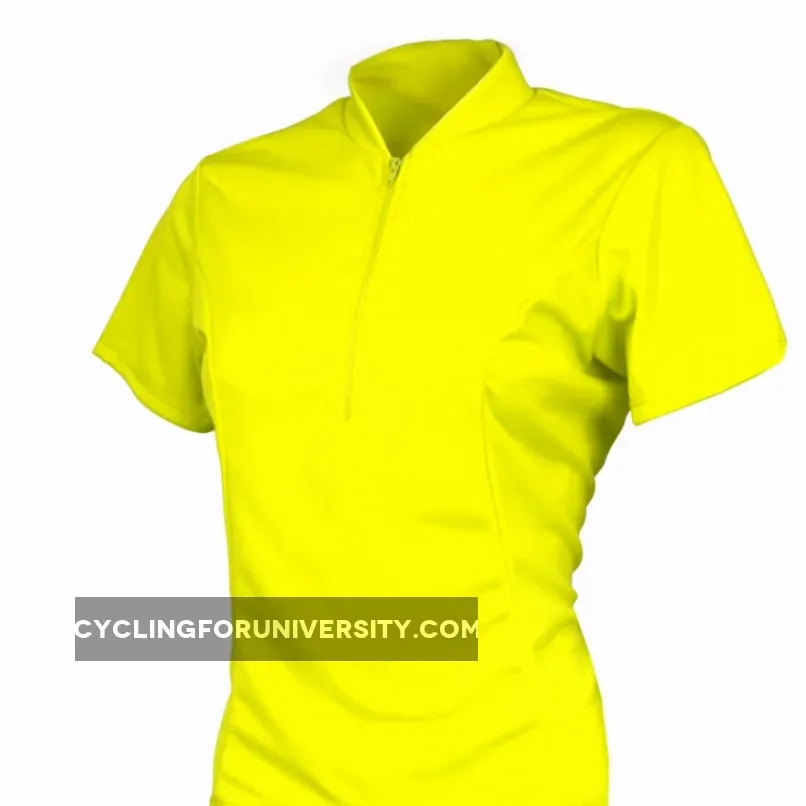 World Jerseys Women's Classic Short sleeve Half zip cycling jersey Neon Yellow