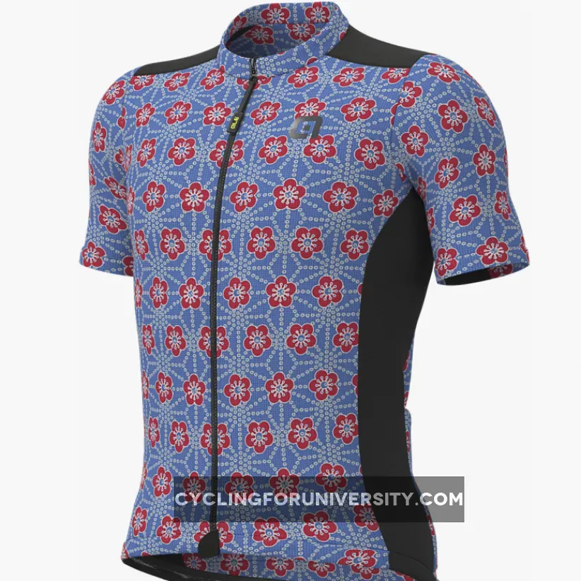 ALE' Gravel Khaki Blue Floral Jersey,