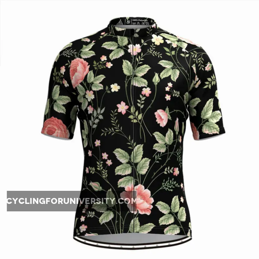Men's Hawaiian Aloha Floral Print Cycling Jersey