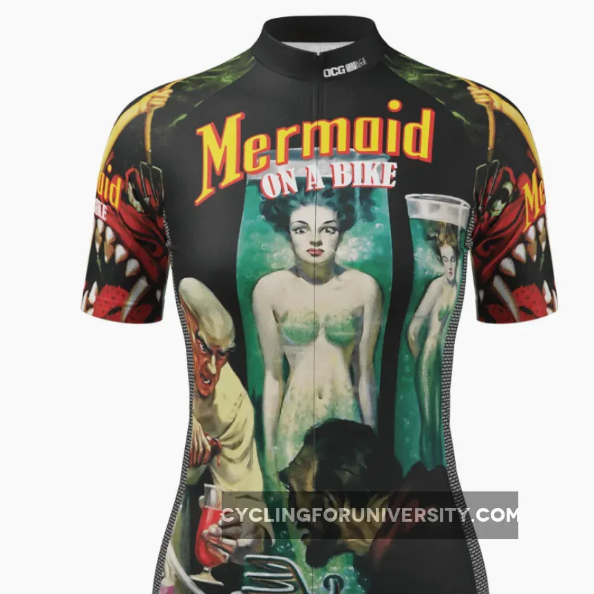 Women's The Mermaid Series 2 Short Sleeve Cycling Jersey, Mermaid Cycle