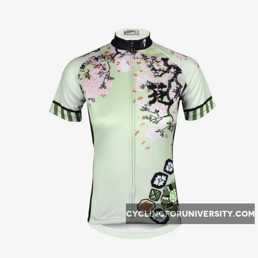 Ilpaladino Spring Nature Women's Quick Dry Short-Sleeve Green Cycling Jersey Biking Shirts Breathable Summer Sport Clothes NO.685