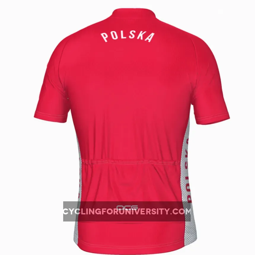 Men's Poland Polska National Flag Cycling Jersey, Polska Jersey