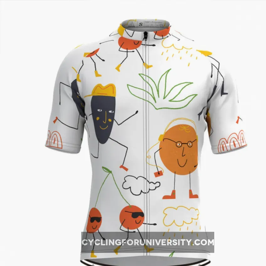 Men's Cartoon Fruits Print Cycling Jersey New Releases