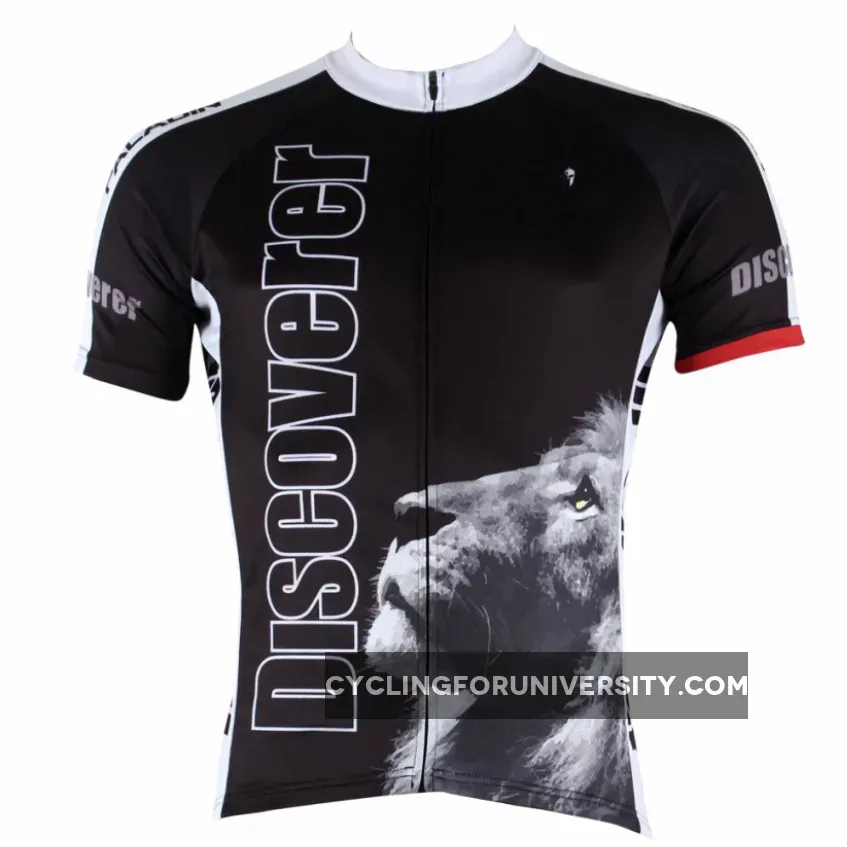 Melancholic Lion Men's Short-Sleeve Black Cycling Jersey Bicycling Shirts Summer NO.301