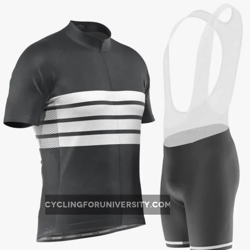 Men's Retro Four Stripe Men's Black Cycling Kit To Buy