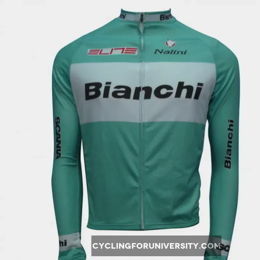2012 TEAM BIANCHI Cycling Jersey Long Sleeve For Sale