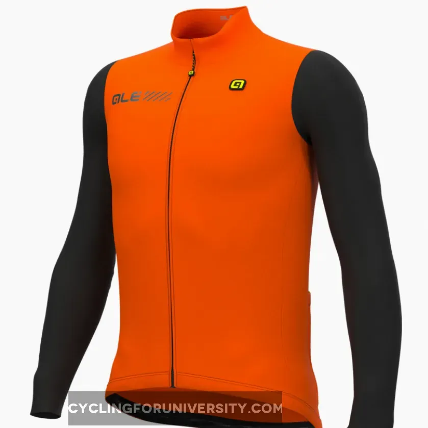Ale Solid Fondo 2.0 Long Sleeve Jersey - Orange Outlet