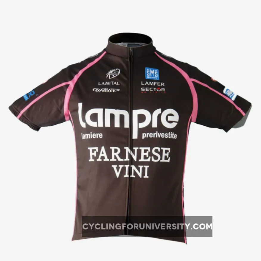 LAMPRE BLACK/PINK Cycling Short Sleeve Jersey Brand New