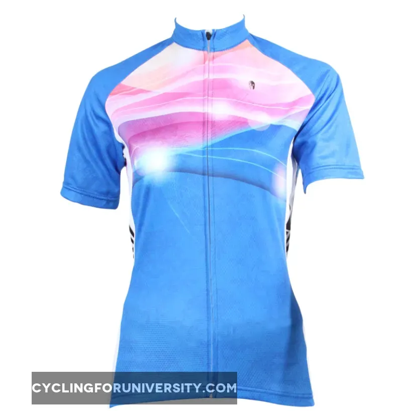 ILPALADINO Blue Cycling Jersey Bicycling Summer Pro Cycle Apparel Outdoor Sports Leisure Biking Shirts Breathable and Comfortable NO.209