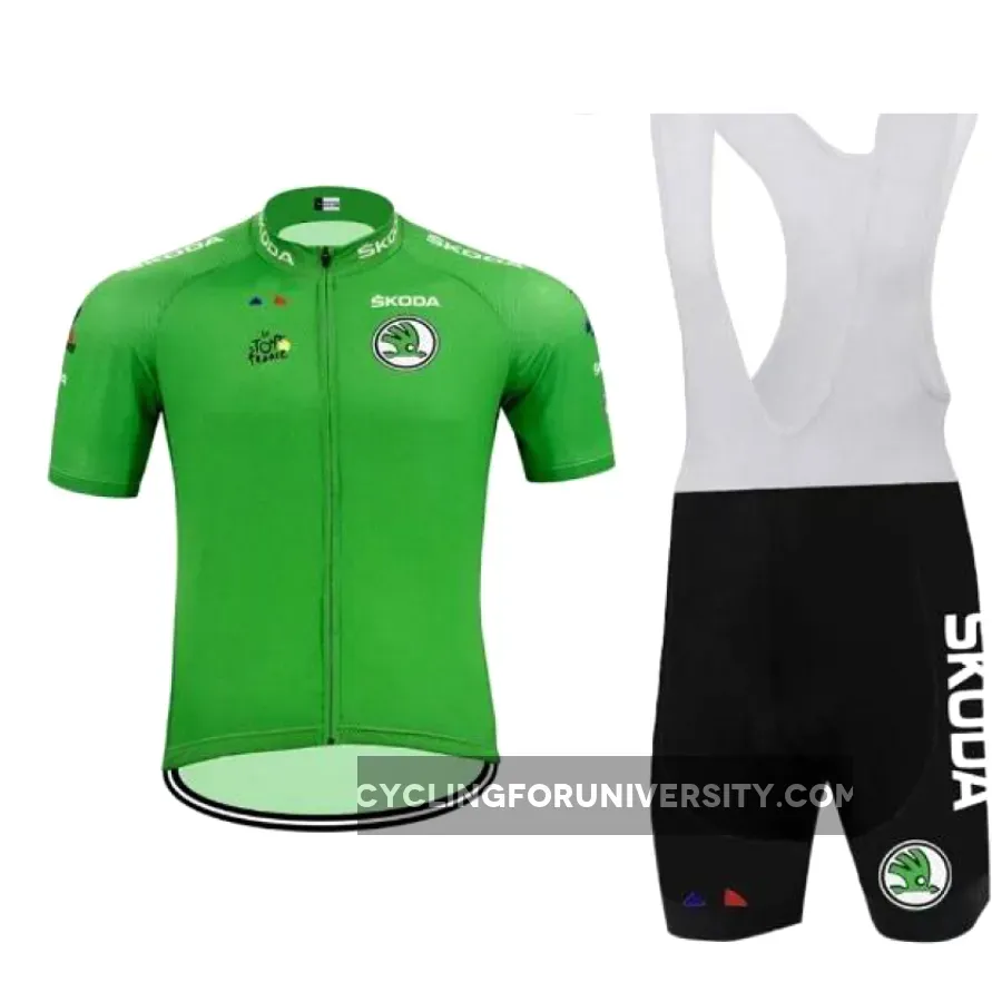 Tour De France Green Cycling Jersey + Bib Short Brand New