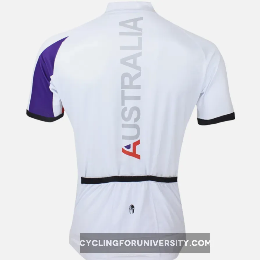 ILPALADINO Australia Simple White Man's Short-sleeve Cycling Jersey Team Jacket T-shirt Summer Spring Autumn Clothes Sportswear Racing Apparel NO.053