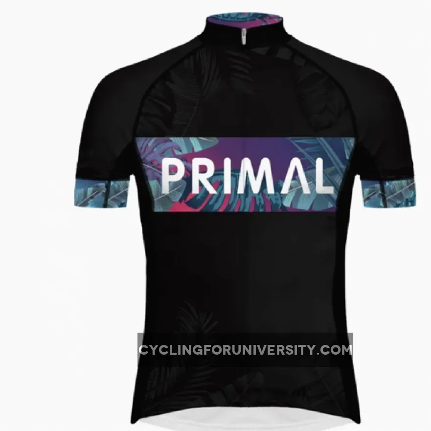 Primal Wear Midnight Tropics Men's Full Zip Evo 2.0 Race Fit Cycling Jersey Midnight In The Tropics Paint