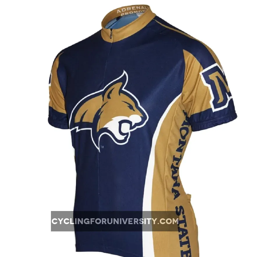 Adrenaline Promo Montana State University 3/4 zip Men's Cycling Jersey Montana Cycling Jersey