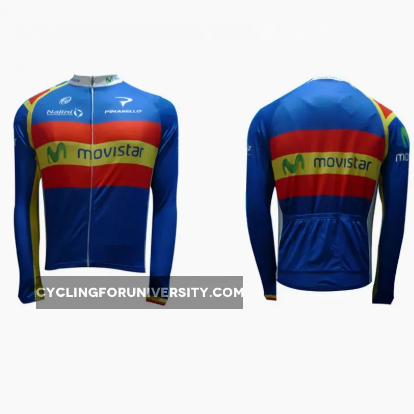 MOVISTAR 2012 SPANISH CHAMPION Cycling Long Sleeve Jersey