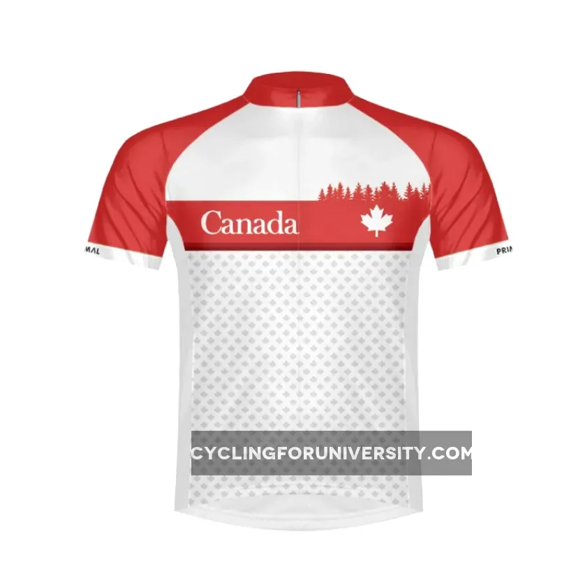 Primal Wear Canada, Eh? Men's Sport Cut Full Zip Short Sleeve Cycling Jersey CNEHJ20M-M