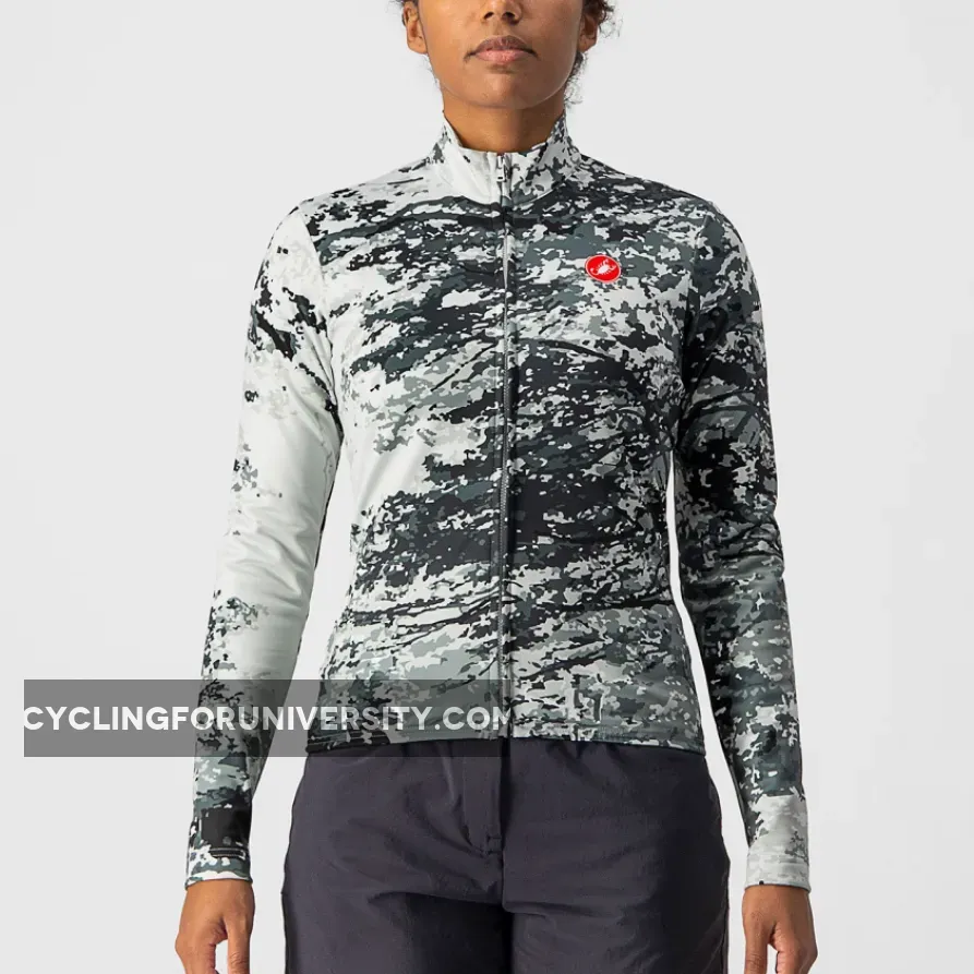 Castelli Unlimited Thermal woman long sleeves jersey - Green