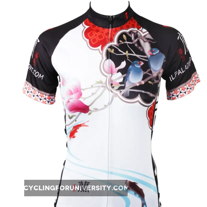 Ilpaladino Magnolias Women Cycling Jerseys Short-sleeve summer Sportswear Gear Pro Cycle Clothing Racing Apparel Outdoor Sports Leisure Biking Shirt NO.546