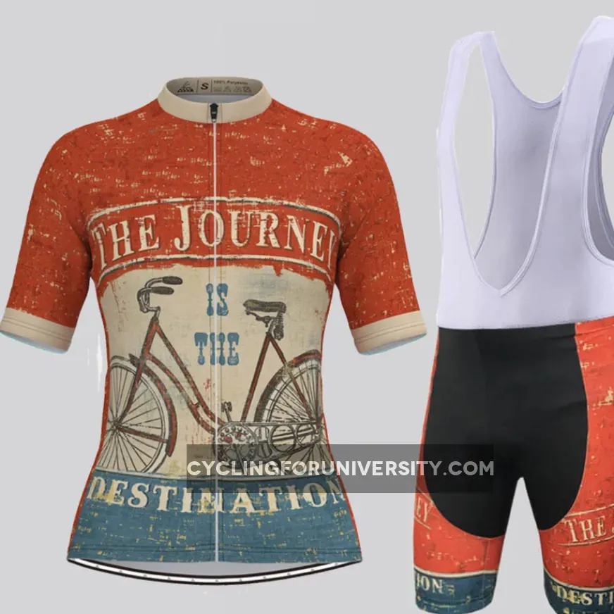 The Journey is The Destination Women's Cycling Kit Red