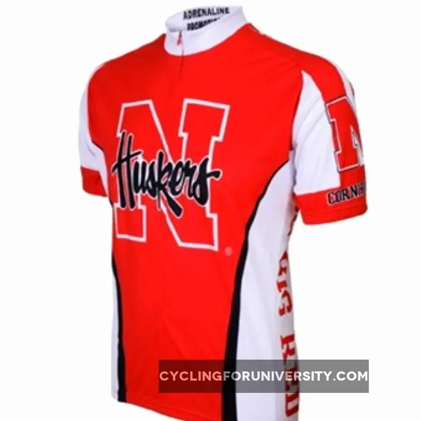 UNL University of Nebraska–Lincoln Cornhuskers Cycling Short Sleeve Jersey
