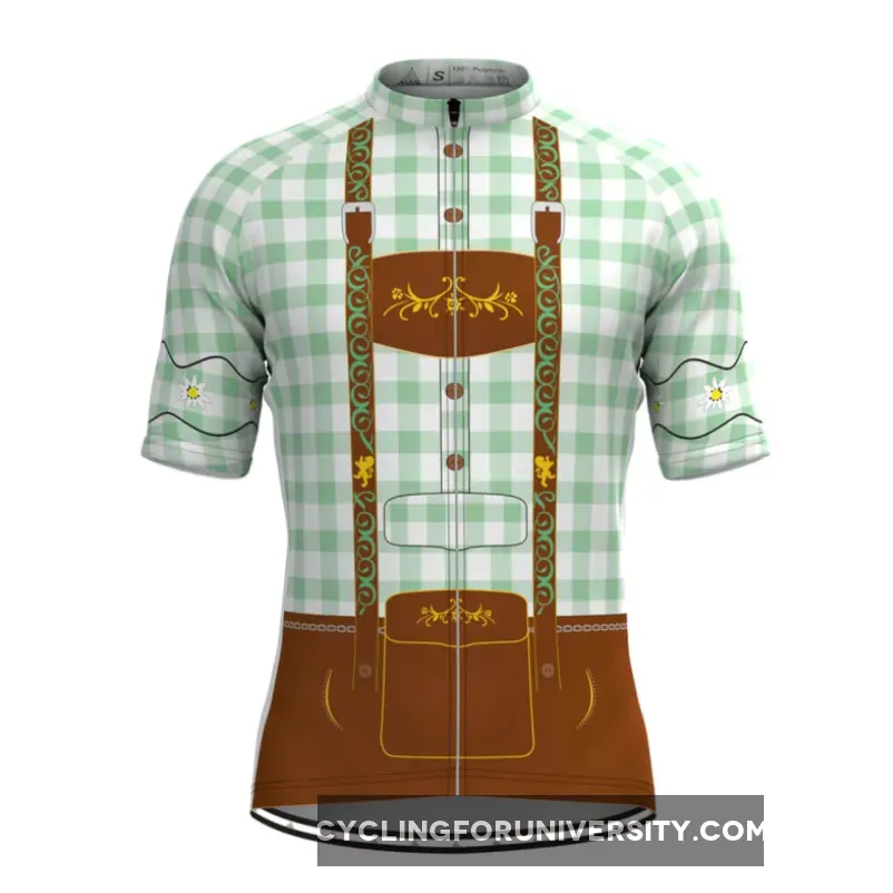 Men's Tirolese Cycling Jersey Green Outlet