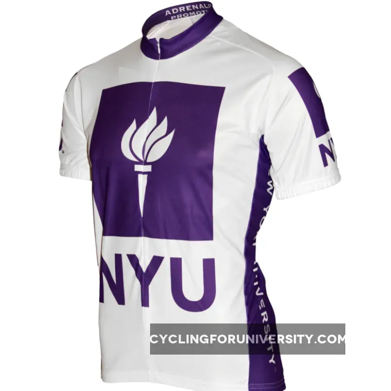 New York University NYU Short Sleeve Cycling Jersey / New York Cycling Jersey