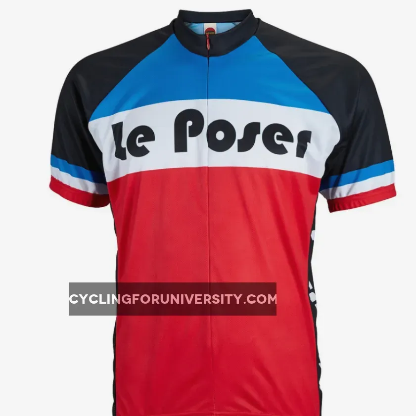 Le Poser Short sleeve Half zip men's cycling jersey