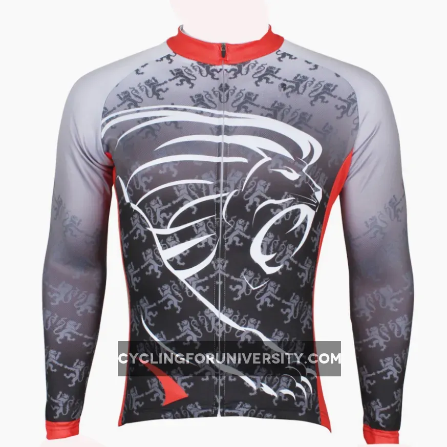 ILPALADINO Men's Long Deep Grey Sleeves Cycling Clothing Jersey with Tights Suits Winter Exercise Bicycling Pro Cycle Clothing Racing Apparel Outdoor Sports Leisure Biking (Velvet) NO.295