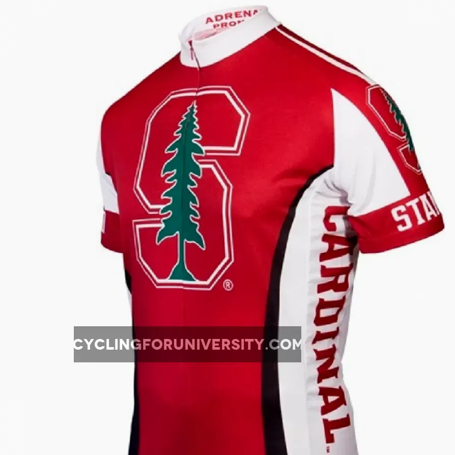 Adrenaline Promo Stanford University Cardinals College 3/4 zip Men's Cycling Jersey, Stanford Bike Jersey