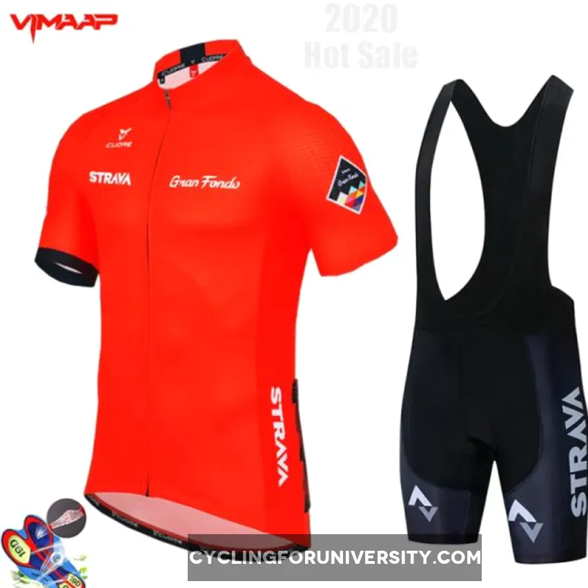 2021 Pro TEAM STRAVA cycling jersey set 19D gel bike shorts suit MTB men summer bicycling Maillot culotte clothing