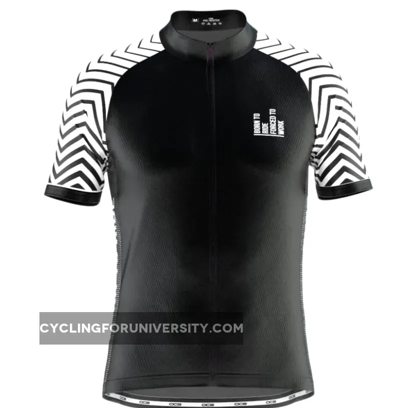 Men's Born To Ride Forced To Work Short Sleeve Cycling Jersey