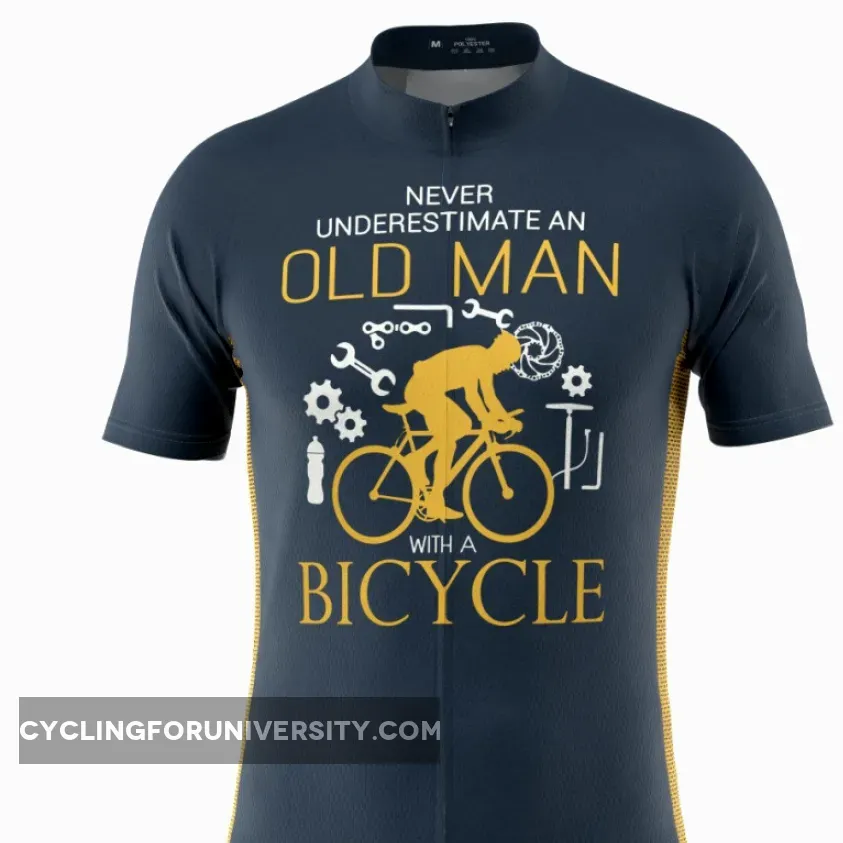 Men's Old Man Bicycle Short Sleeve Cycling Jersey, Old Man Online