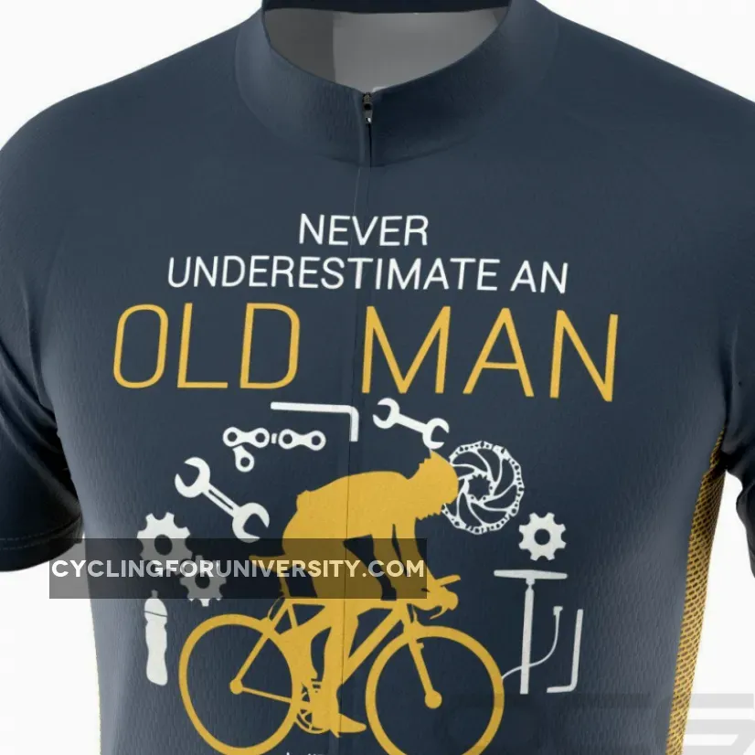 Men's Old Man Bicycle Short Sleeve Cycling Jersey, Old Man Online