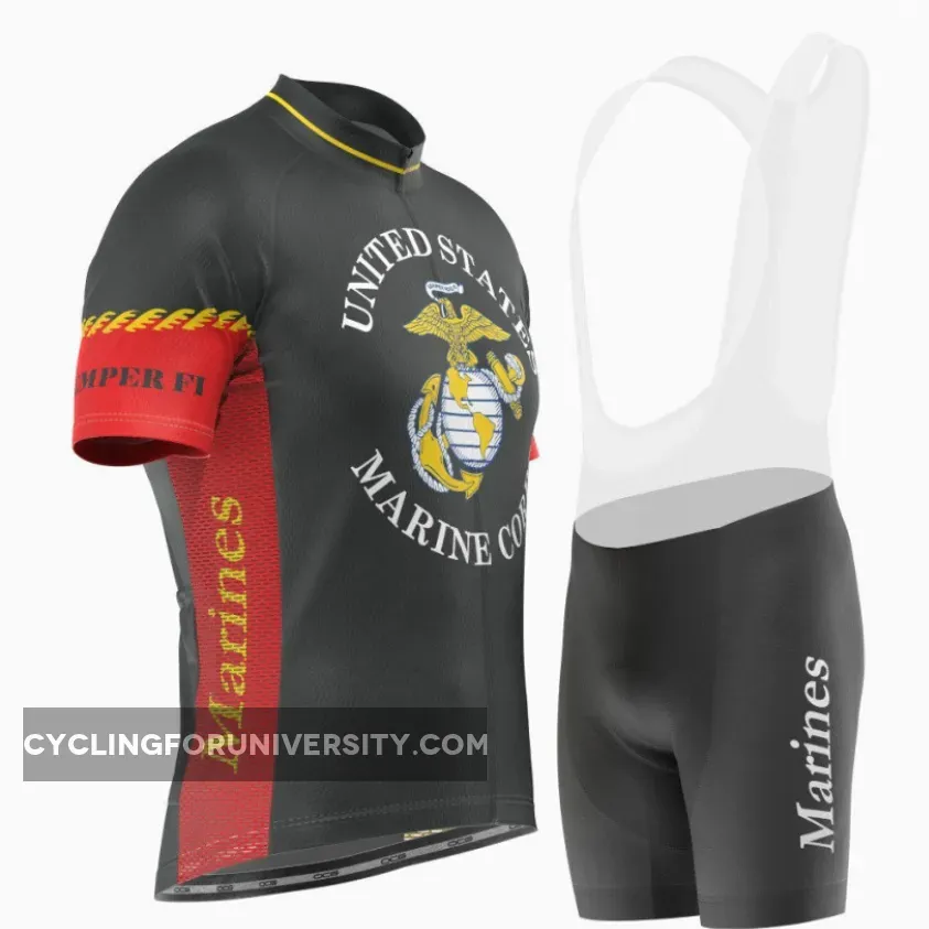 Men's Marine Corps USMC Short Sleeve Cycling Kit Usmc Sleeves