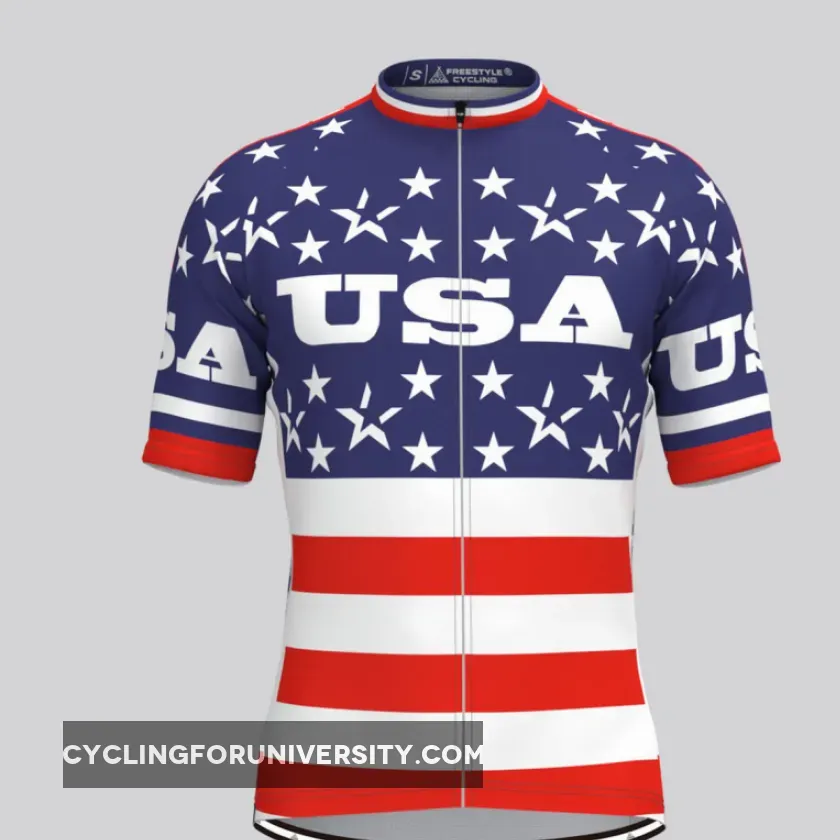 USA Stars Stripe Flag Men's Cycling Jersey Online