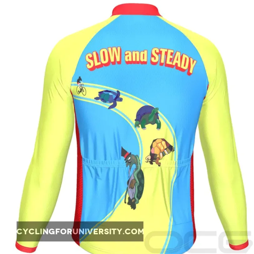Men's Slow And Steady Long Sleeve Cycling Jersey For Sale