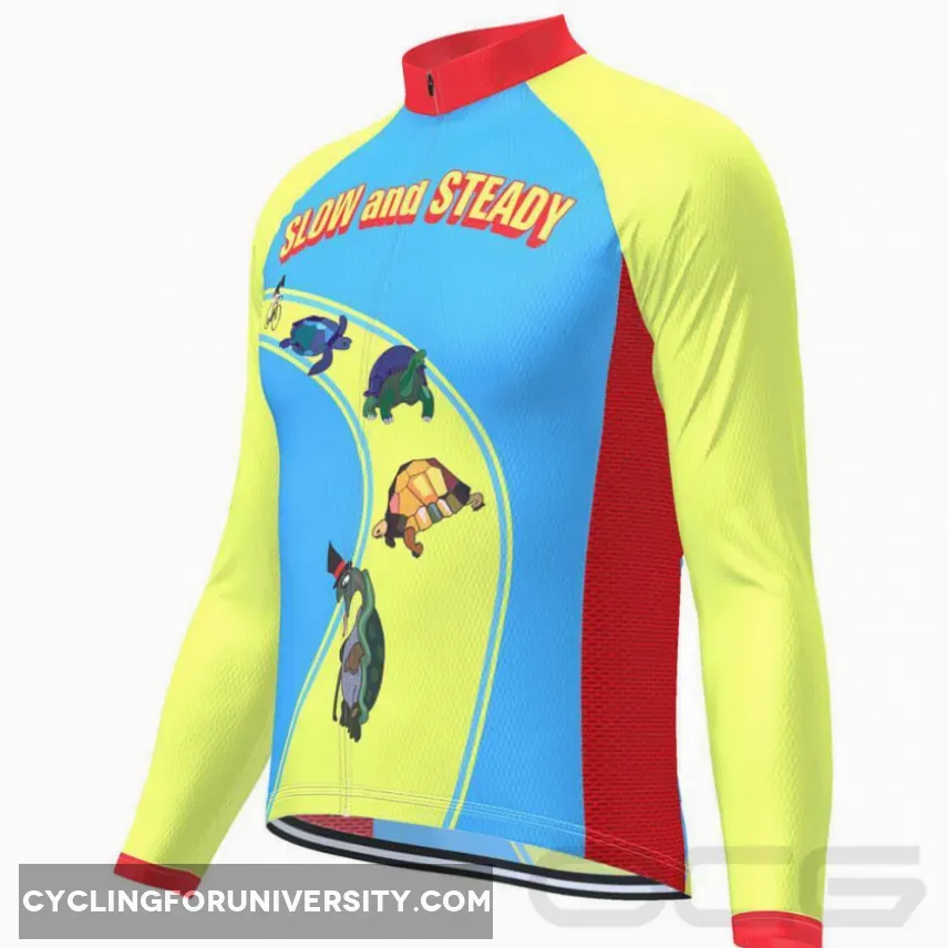 Men's Slow And Steady Long Sleeve Cycling Jersey For Sale