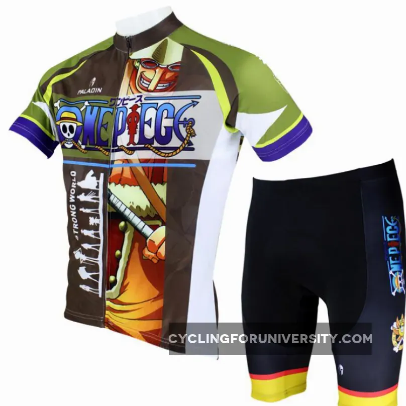 ONE PIECE Series Pirates Usopp Men's Cycling Suit Jersey Team Jacket T-shirt Summer Spring Autumn Clothes Sportswear Anime NO.075