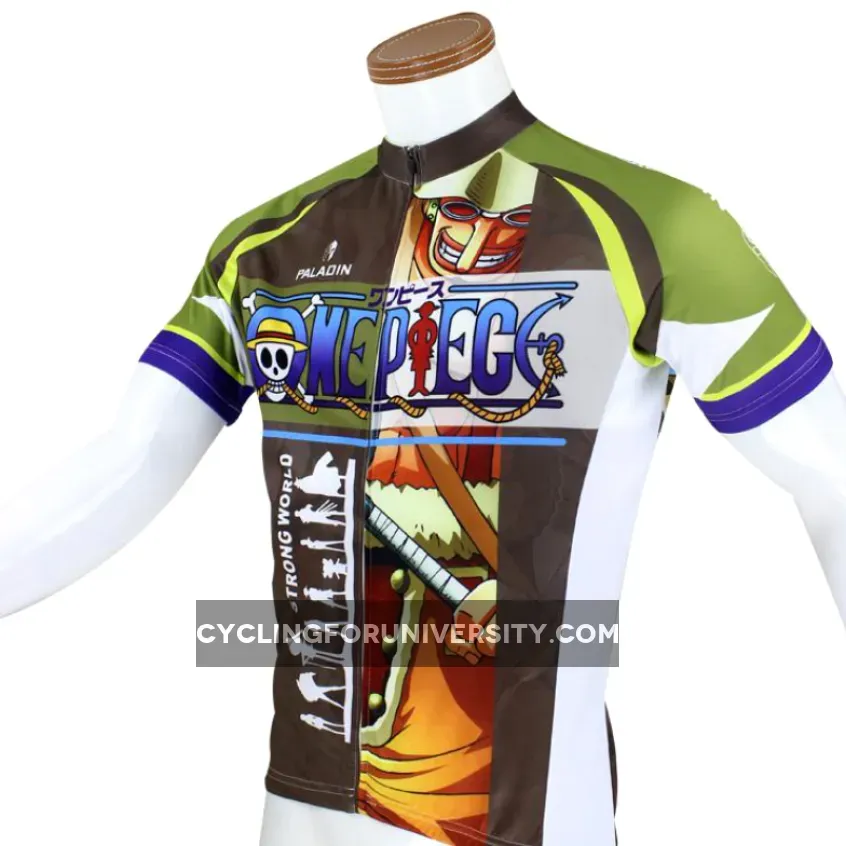 ONE PIECE Series Pirates Usopp Men's Cycling Suit Jersey Team Jacket T-shirt Summer Spring Autumn Clothes Sportswear Anime NO.075