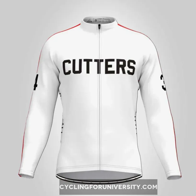 Cutters 1979 Breaking Away Movie Men's LS Jersey White Red