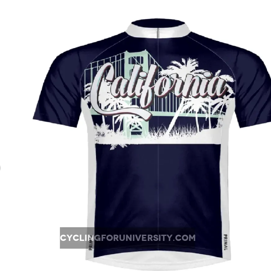 Primal Wear California Dreamin Men's Sport Cut Full Zip Short Sleeve Cycling Jersey Primalwear CALDJ20M-M