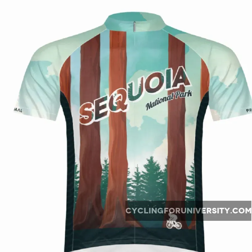 Primal Wear Sequoia National Park Men's Sport Cut Full Zip Short Sleeve Cycling Jersey Primal Bike Shirts SEQ1J20M-M